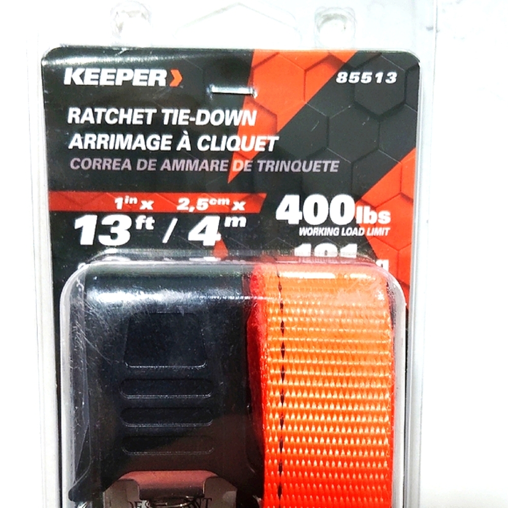 (2) Keepers Orange Tie-Down Cables